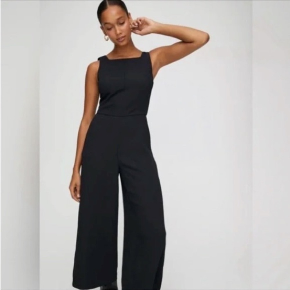 Aritzia Wilfred ecoulement jumpsuit - black